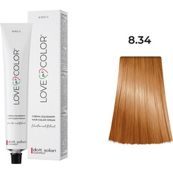 Dott. Solari Love Me Color 8.34 Ξανθό Ανοιχτό Ντορέ Χάλκινο Μόνιμη Βαφή Μαλλιών 100ml
