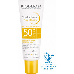 Bioderma Photoderm Aquafluide Sensitive Skin Sun Active Defense Αντηλιακή Κρέμα Προσώπου SPF50 40ml