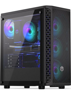 Endorfy Signum 300 ARGB Black Midi Tower Κουτί Υπολογιστή με Πλαϊνό Παράθυρο