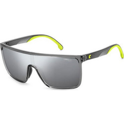 Carrera CA8060/S 3U5/T4 Ανδρικά Γυαλιά Ηλίου Μάσκα Κοκάλινα Γκρι με Γκρι Καθρέπτη Φακό