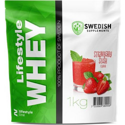 Swedish Supplements Lifestyle Whey Strawberry Slush Πρωτεΐνη Ορού Γάλακτος Γράμμωσης 1kg