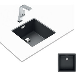 Teka Radea R10 40.40 M-TG Ένθετος Νεροχύτης Γρανίτη Dark Grey 45.6x45.6cm
