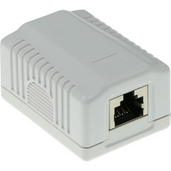 ACT Πρίζα Αυτοκόλλητη Επιτοίχια 1xRJ45 CAT6A STP FA7005