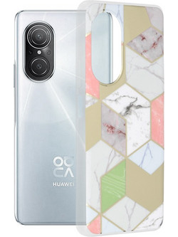 Techsuit - Marble Series - Huawei nova 9 SE - Purple Hex