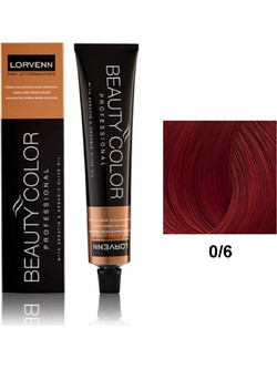 Lorvenn Beauty Color 0/6 Κόκκινο Μαονί Ενισχυτικό Βαφής Μαλλιών 70ml