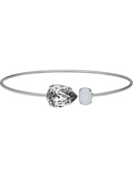 Victoria Cruz Γυναικείο Βραχιόλι Βέργα από Ασήμι με Swarovski A4279-07HP