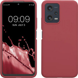KW Θήκη Rubberized Back Cover Σιλικόνης για Xiaomi Redmi Note 12 5G / POCO X5 5G - Dark Rose
