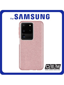 Θήκη Πλάτης - Back Cover, Silicone Σιλικόνη Shining Pink Ροζ For Samsung S20 Ultra