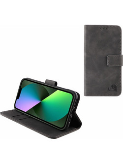 Lime Θηκη Iphone 13 Mini 5.4'' Essential Magnet Book Stand Clip GREY