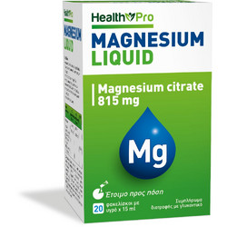 Health Pro Magnesium Liquid Citrate 815mg 20x15ml