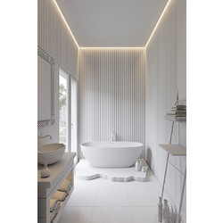 PS PANEL Με 3D Πηχάκια 01 RESIDENCE 21/122 mm WHITE 7-26-AP001-1