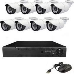 Ολοκληρωμένο Σύστημα CCTV με 8 Ενσύρματες Κάμερες AHD-7008T OEM