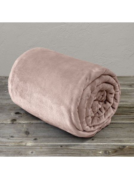Κουβέρτα Fleece Υπέρδιπλη Meleg Light Pink Kocoon Ροζ 220x240