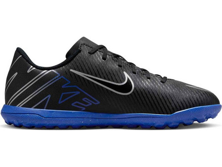 Nike Jr. Mercurial Vapor 15 Club TF DJ5956-040 Παιδικά Ποδοσφαιρικά Παπούτσια με Σχάρα Μαύρα Μπλε