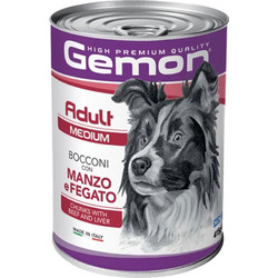 Monge Gemon Chunks Medium Adult Beef & Liver 415gr