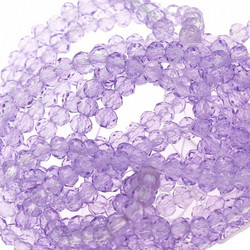 Ροδέλα Κρυστάλλινη Ταγιέ 2x3mm 226107186 100τεμαχια Μωβ 100