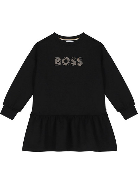 Boss Παιδικό Φόρεμα Μαύρο J12233-09B