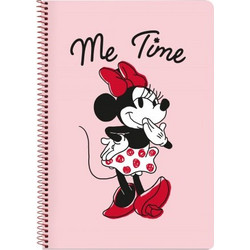 Σημειωματάριο Minnie Mouse Me time Pink A4 80 φύλλα
