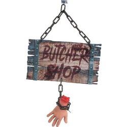 Αποκριάτικη Διακόσμηση - Joker - Halloween - Butcher Shop Sign w. Hand (40 εκ.) (97048)