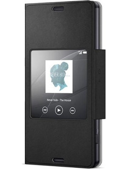 Θήκη Sony Smart Style Window Cover για το Xperia Z3 Compact Black