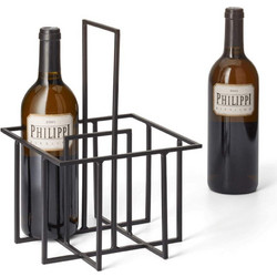 Κάβα 4 Θέσεων Cubo 119004 20x20x33cm Black Philippi Μέταλλο