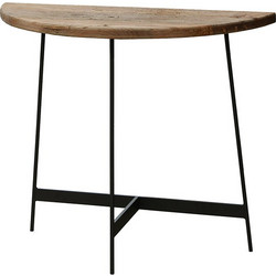Zaros Κονσόλα Μεταλλική/Ξύλινη Natural 83x35x71,5 Εκ. HG221