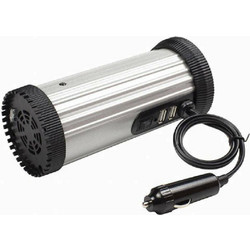 Gembird EG-PWC150-01 power adapter/inverter Auto 150 W Black, Grey
