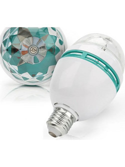 LBMPL Λάμπα Disco LED E27 Mini Party RGB Περιστρεφόμενη Πολύχρωμη