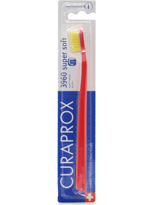 Curaprox CS 3960 Super Soft Οδοντόβουρτσα Κόκκινη Κίτρινη
