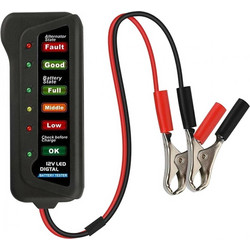 Ψηφιακό Battery Tester 12V με Κροκοδειλάκια