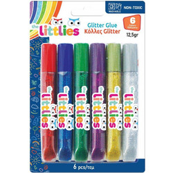 Κόλλα Glitter 12γρ. - 6 Χρώματα Σε Μια Συσκευασία THE LITTLIES (000646026)