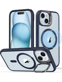 ESR Classic Hybrid with Stash Stand HaloLock MagSafe Θήκη Dark Blue (iPhone 15 Plus)