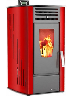 Thermiki Aero 12 Red Σόμπα Pellet Αερόθερμη 12kW