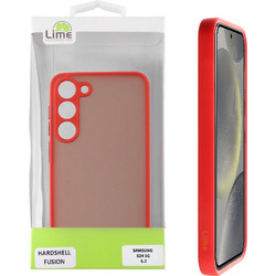 LIME ΘΗΚΗ SAMSUNG S24 5G S921 6.2" HARDSHELL FUSION FULL CAMERA PROTECTION RED WITH BLACK KEYS