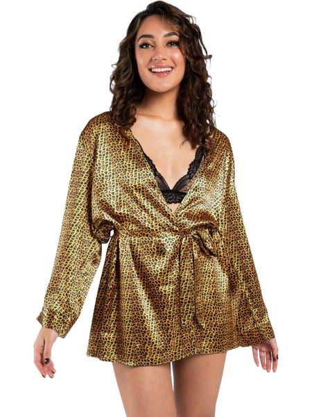 Λεοπάρ Γυναικείο Κιμονό - Panthra Mahsa Kimono Leopard