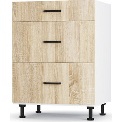 Modest Κάτω Ντουλάπι Συρταριέρα Σονόμα 60x48x82 εκ