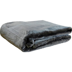 Κουβέρτα Βελουτέ King Size 240X260 Anna Riska Βελουτε Ανθρακί (240x260)