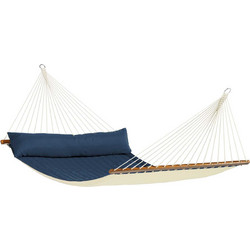 Αιώρα καπιτονέ με ράβδο Alabama Navy Blue - kingsize