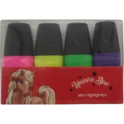 Μαρκαδόροι υπογράμμισης Mini Unicorn Bow 4 τμχ