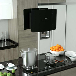 vidaXL 51023 Απορροφητήρας Νησίδα-Οροφής 55cm Μαύρος
