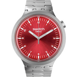 Swatch Big Bold Ανδρικό Ρολόι με Ασημί Μεταλλικό Μπρασελέ SB07S104G