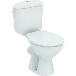 Ideal Standard Λεκάνη Τουαλέτας Δαπέδου Πίσω Σιφώνι με Καζανάκι & Κάλυμμα Λευκή W911501