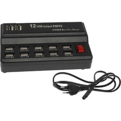 Βάση Φόρτισης με 12 Θύρες USB-A 60W Black