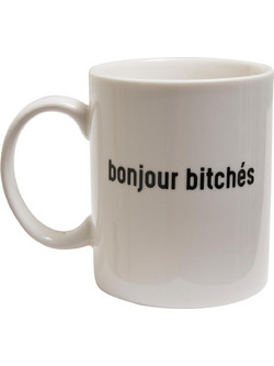 Bonjour Bitches Cup white one