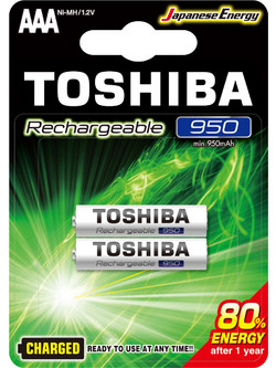 Toshiba Rechargeable AAA 950mAh 2τμχ