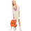 Desigual Mickey Mouse Παιδικό Φόρεμα Μπεζ 23WGVK07-1001
