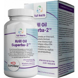 Full Health Krill Oil Superba-2 Έλαιο Κριλ 60 Μαλακές Κάψουλες