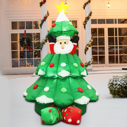 INFLATABLE UP&DOWN XMAS TREE 20 LED ΛΑΜΠ.ΑΝΤΑΠ.(12V) CW ΣΤΑΘΕΡΟ IP44 120*100*180cm 2m ΚΑΛ - X07202498