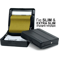 ΣΕΡΤΙΚΟ SLIM & EXTRA SLIM CR03 MIX BLACK μηχανή στριφτού (ΤΑΜΠΑΚΙΕΡΑ) με επίπεδο κάτω μέρος