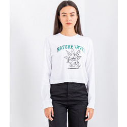 Huf Nature Lover Crop L/S Tops (WTS0071-White)